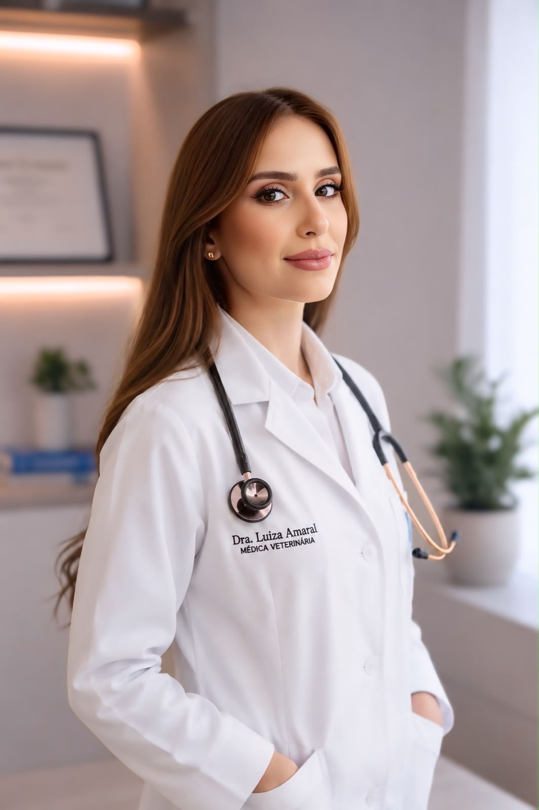 Dra. Luiza Amaral, médica-veterinária responsável pela FisioVet